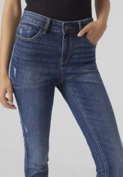 Vero Moda Vmlydia - Jeans Skinny Fit - Dark Blue Denim -Vero Moda 0189e3d231394d659674c1471a465313