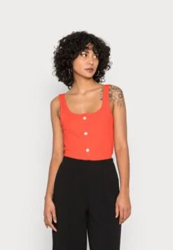 Vero Moda Vmisla Button Tank- Top - Cherry Tomato