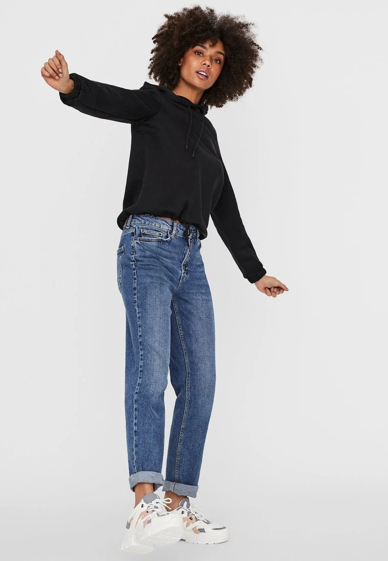 Vero Moda Vmnatalia Drawstring Hood- Hoodie - Black 2 Vero Moda Vmnatalia Drawstring Hood- Hoodie - Black - Afbeelding 2