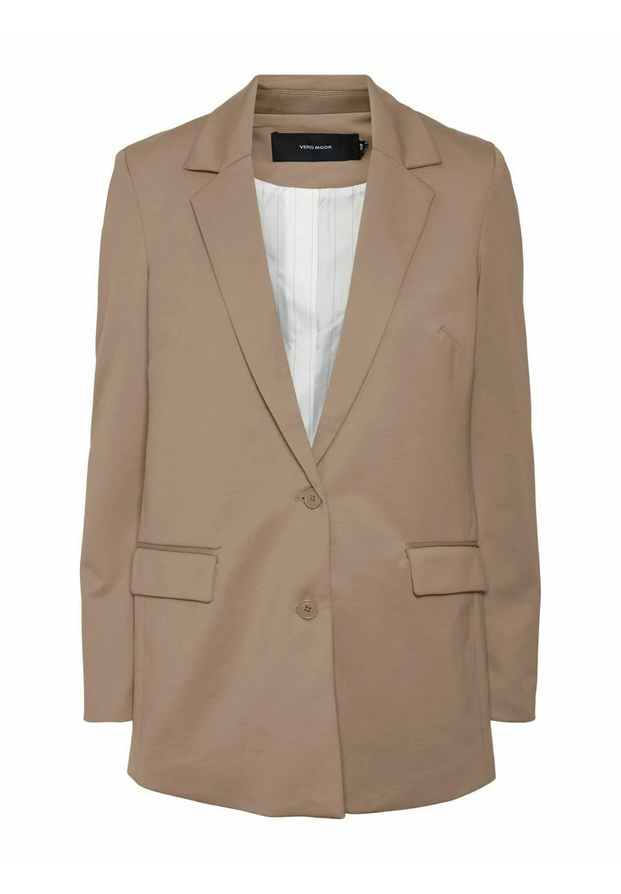 Vero Moda Lucca- Halflange Jas - Silver Mink 5 Vero Moda Lucca- Halflange Jas - Silver Mink - Afbeelding 5