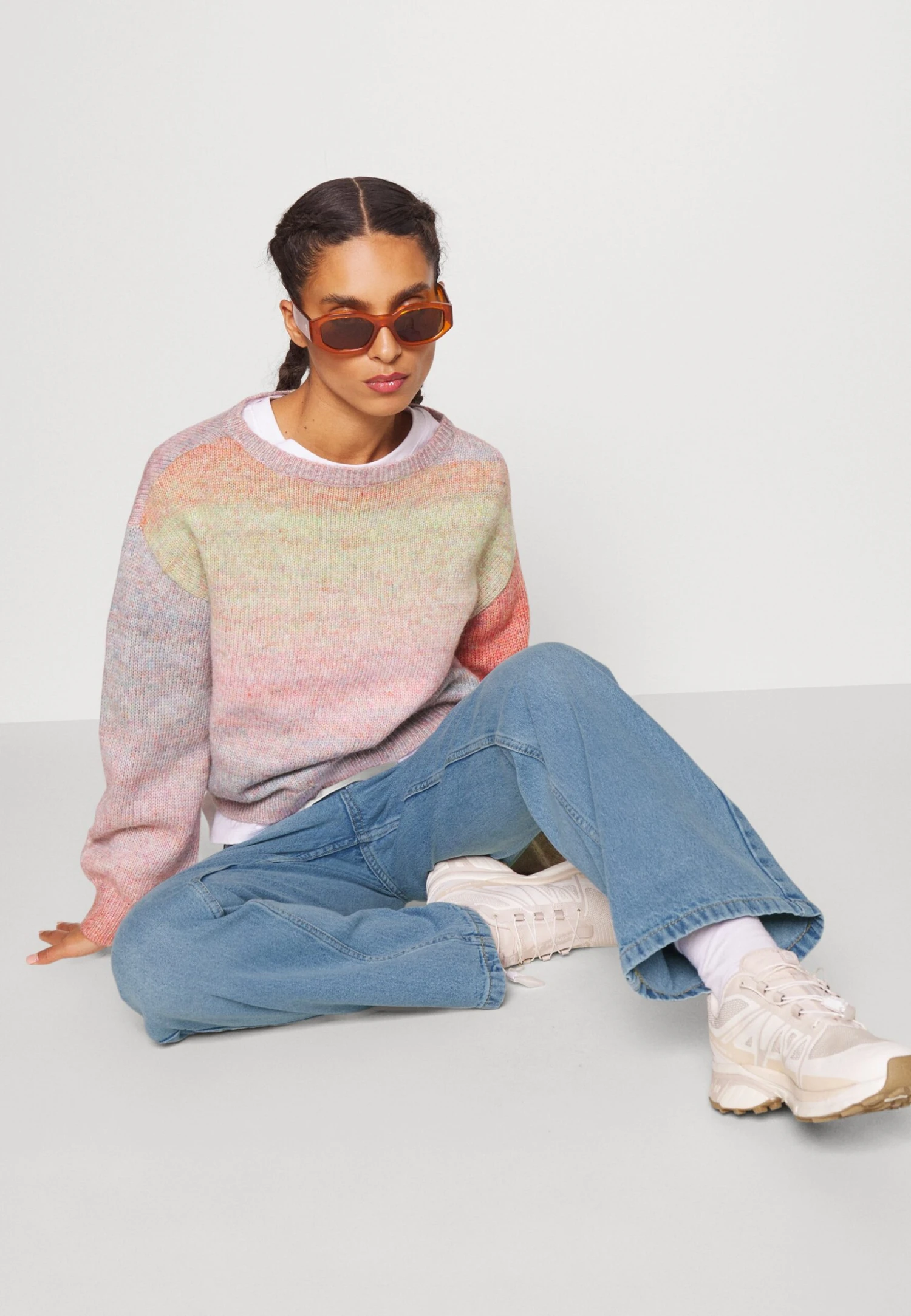 Vero Moda Petite Vmkithy Loose - Straight Leg Jeans - Medium Blue Denim 4 Vero Moda Petite Vmkithy Loose - Straight Leg Jeans - Medium Blue Denim - Afbeelding 4