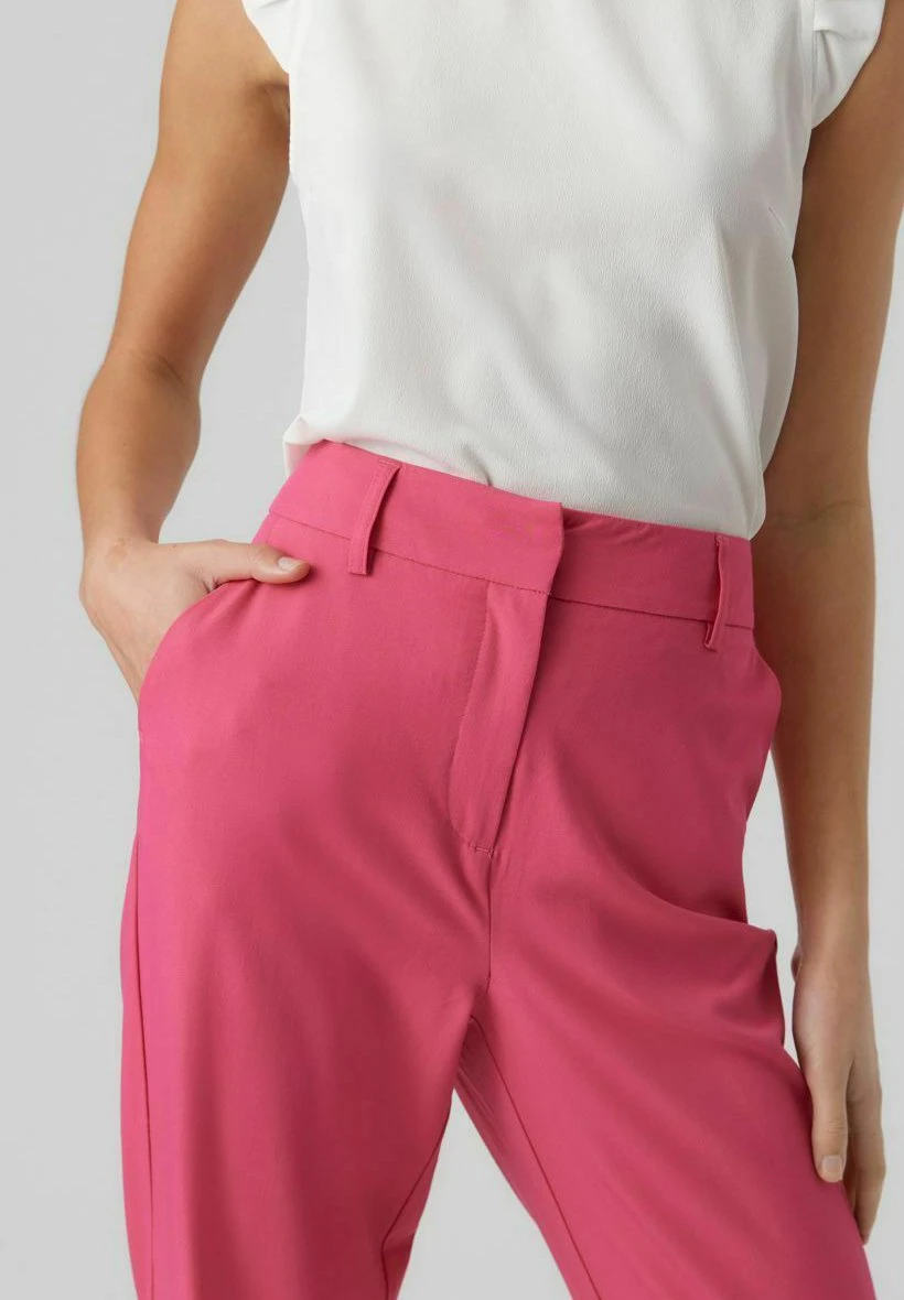Vero Moda Vmzelda Hw Straight Noos - Broek - Pink Yarrow 4 Vero Moda Vmzelda Hw Straight Noos - Broek - Pink Yarrow - Afbeelding 4