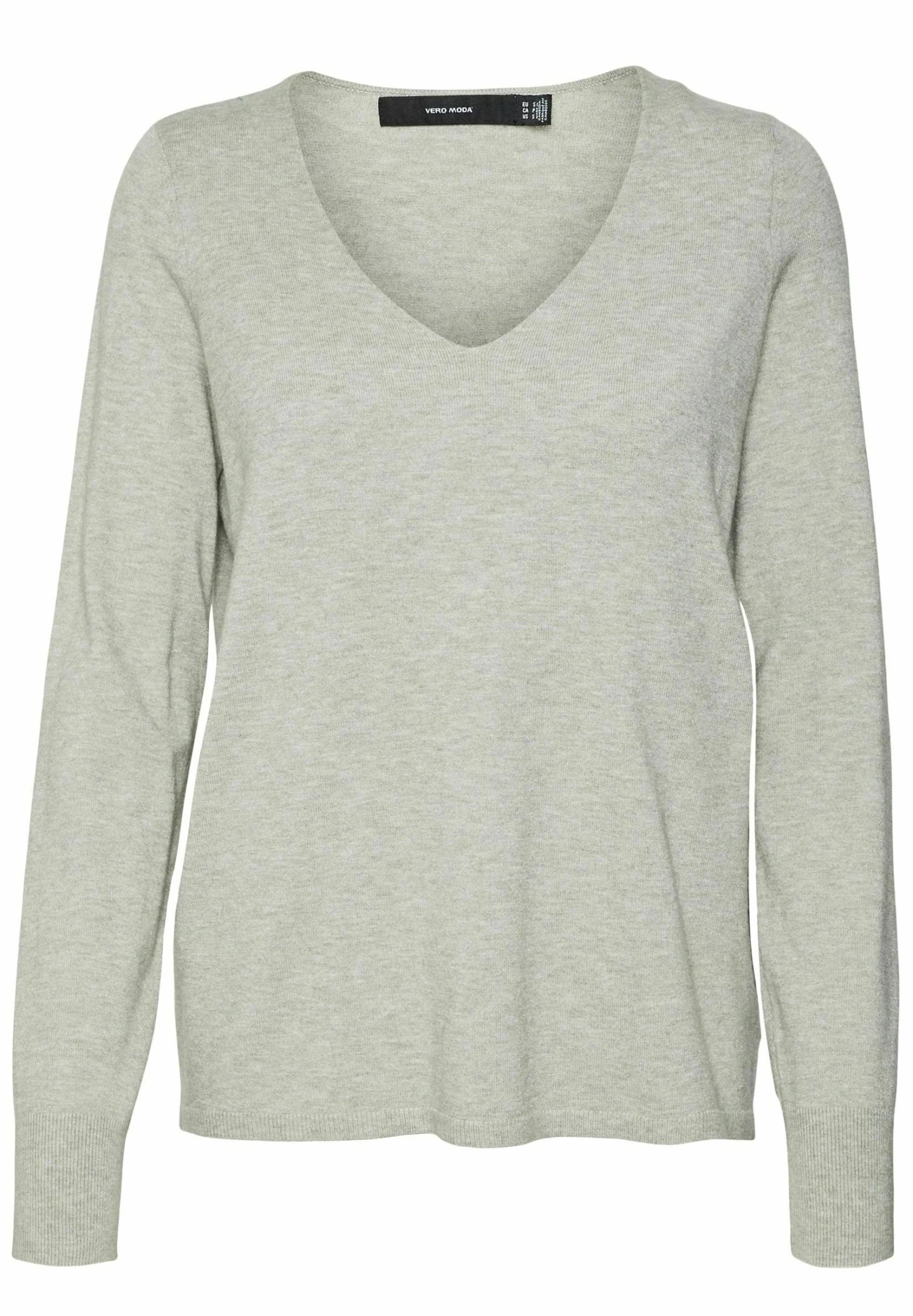 Vero Moda Pullover - Trui - Light Grey Melange 5 Vero Moda Pullover - Trui - Light Grey Melange - Afbeelding 5