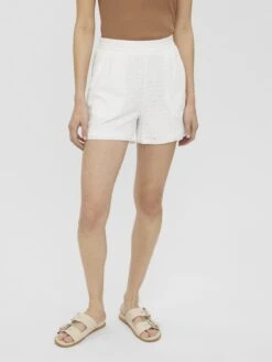 Vero Moda Vmulrikke Broderie Anglais - Shorts - Snow White