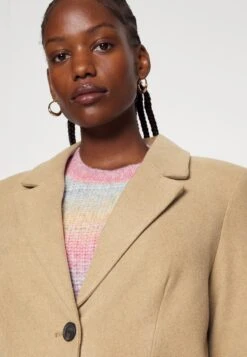 Vero Moda Curve Vmgianna Coat- Mantel - Tigers Eye/Melange -Vero Moda 0fb27143e5f54806ba6704531b5034fc