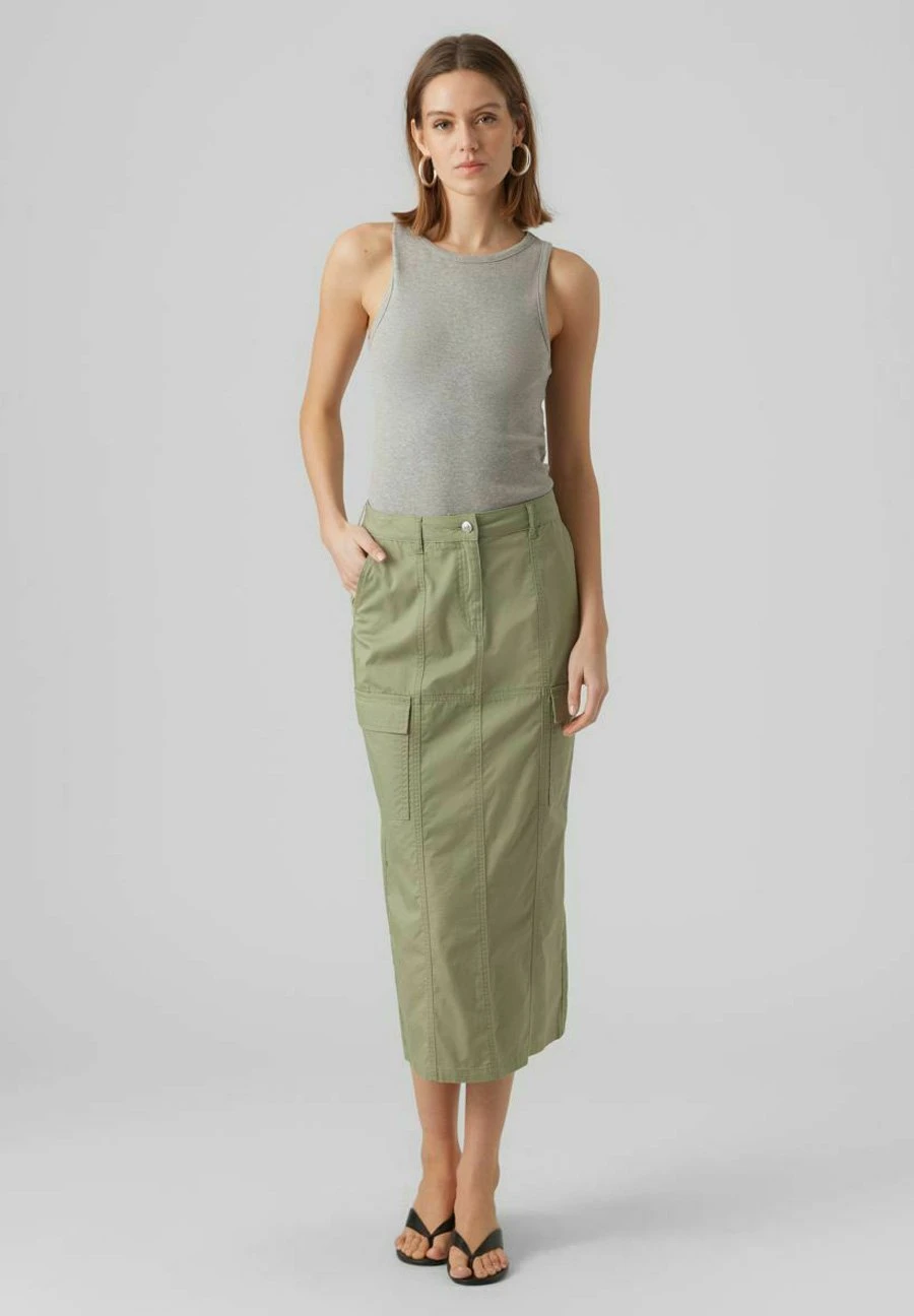 Vero Moda Kokerrok - Laurel Oak 2 Vero Moda Kokerrok - Laurel Oak - Afbeelding 2