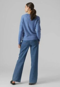 Vero Moda Vmdoffy O Neck Noos - Trui - Beaucoup Blue -Vero Moda 16d629d9dcf242b9b02f4960dc34445b