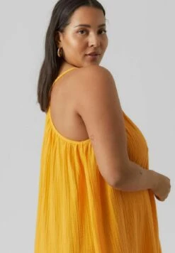 Vero Moda Curve Maxi-Jurk - Radiant Yellow -Vero Moda 17e5bd7fbff64d559adafeab297530ba