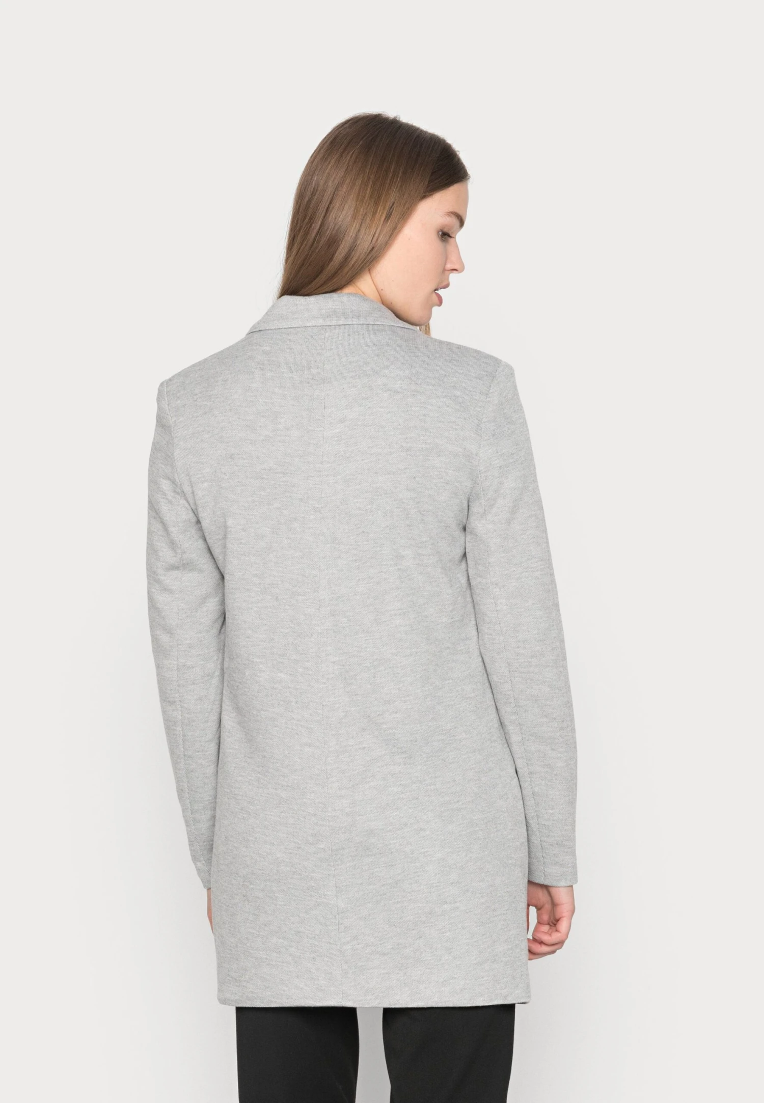 Vero Moda VmverinaLong - Blazer - Light Grey Melange 3 Vero Moda VmverinaLong - Blazer - Light Grey Melange - Afbeelding 3