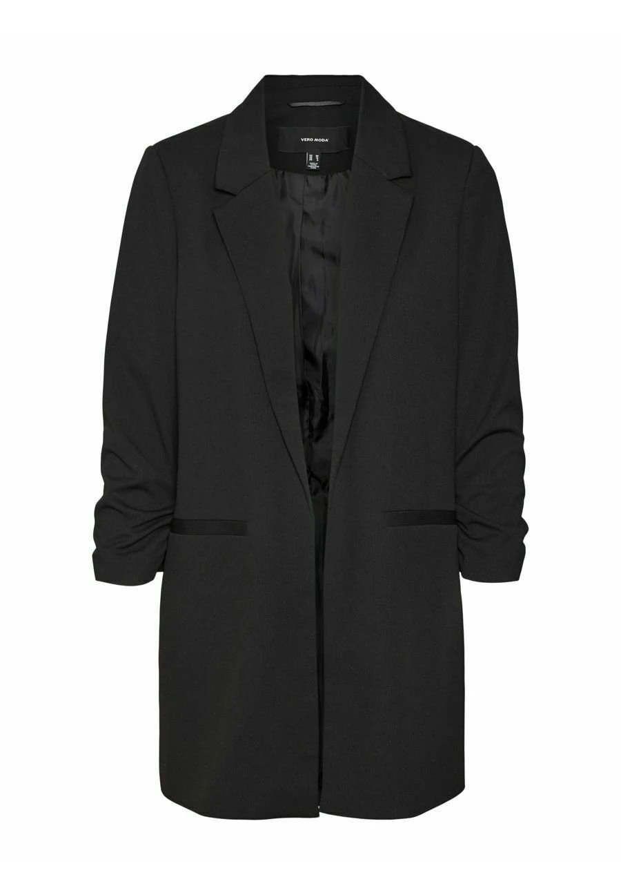 Vero Moda Strukturierter - Halflange Jas - Black 5 Vero Moda Strukturierter - Halflange Jas - Black - Afbeelding 5