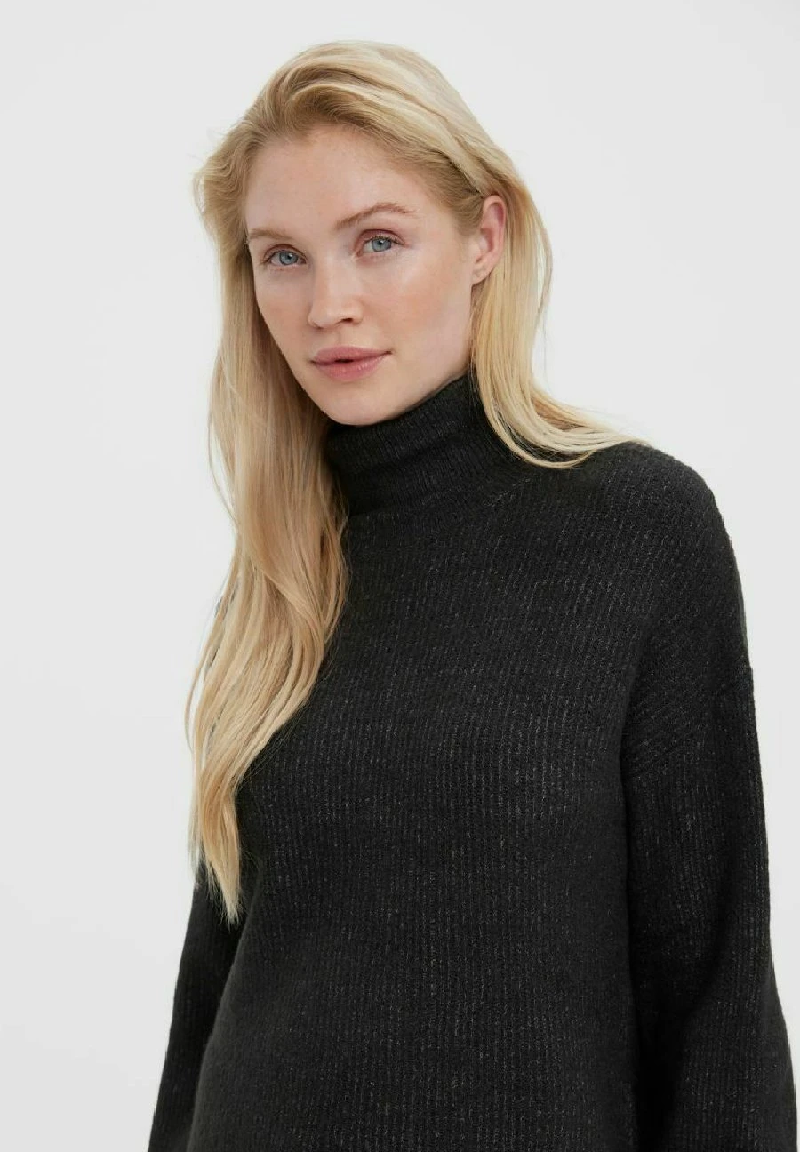 Vero Moda Trui - Dark Grey Melange 4 Vero Moda Trui - Dark Grey Melange - Afbeelding 4