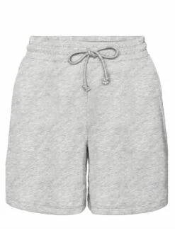 Vero Moda High Waist - Shorts - Light Grey Melange -Vero Moda 1b2dd950f3f14e3ea49bdc2e1b7187b3