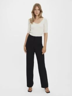Vero Moda Sandy Hr Straight Noos - Broek - Black