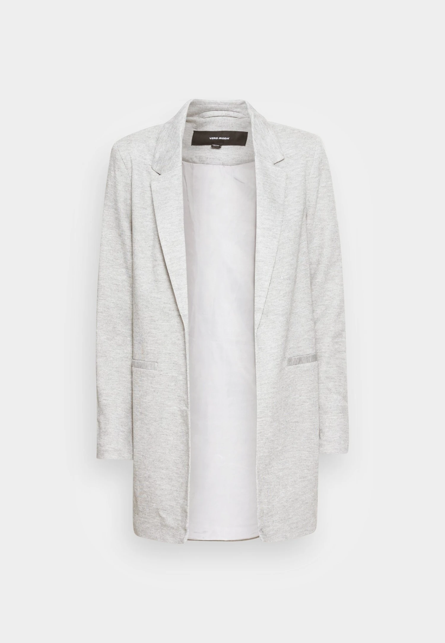 Vero Moda VmverinaLong - Blazer - Light Grey Melange 4 Vero Moda VmverinaLong - Blazer - Light Grey Melange - Afbeelding 4