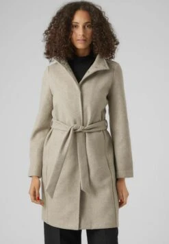 Voorkant 17 Vero Moda Vmpopally Coat - Mantel - Silver Mink