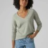 Vero Moda Pullover - Trui - Light Grey Melange