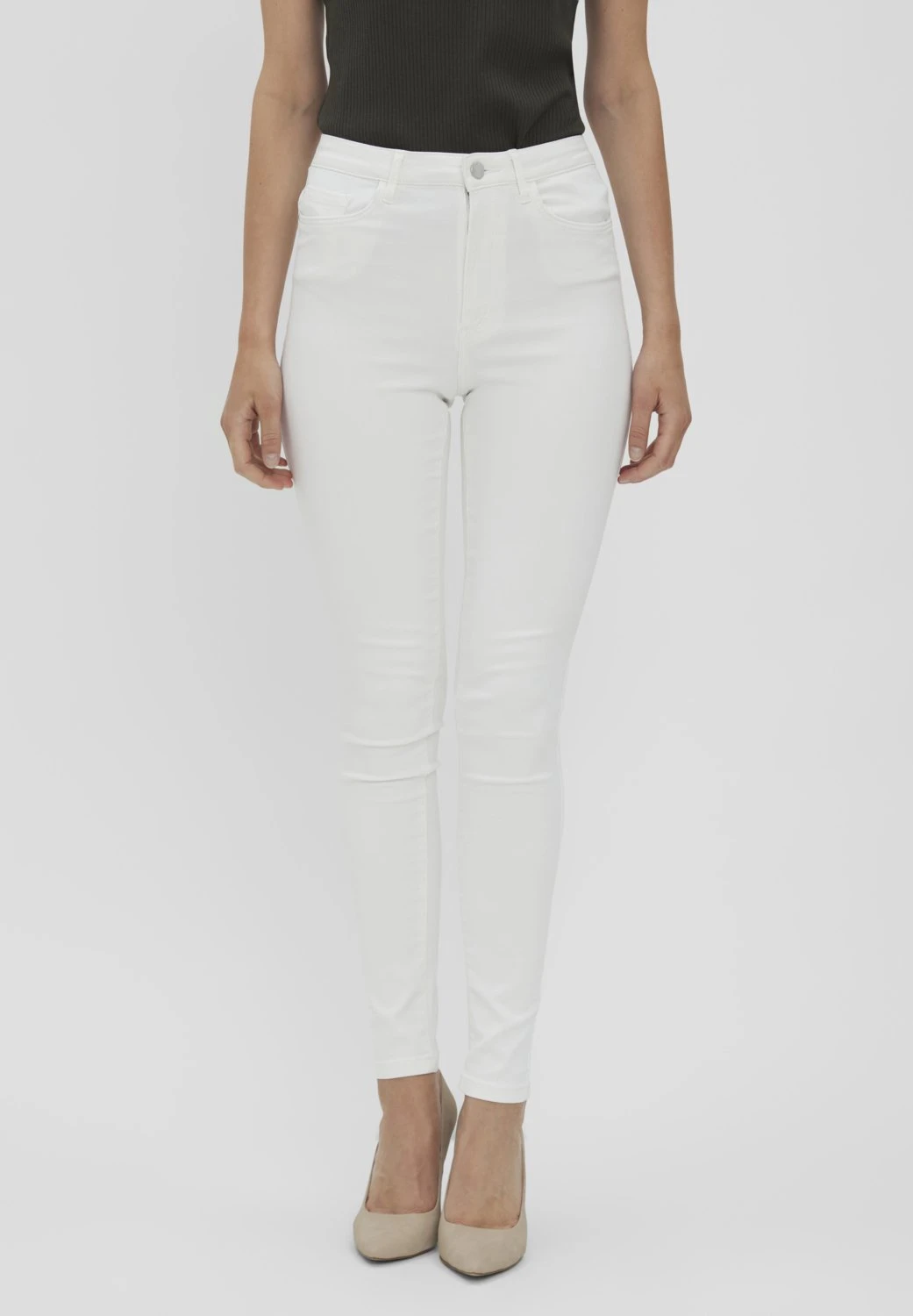 Vero Moda Vmsophia- Jeans Skinny Fit - Bright White 1 Vero Moda Vmsophia- Jeans Skinny Fit - Bright White