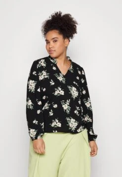 Vero Moda Curve Vmeasy Volume - Blouse - Black/Sandy