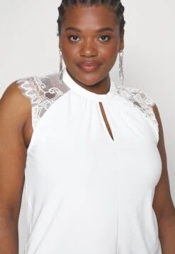 Vero Moda Curve Vmmilla Tee - Top - Snow White -Vero Moda 227c154784214cc9bd949bc66120e7a4