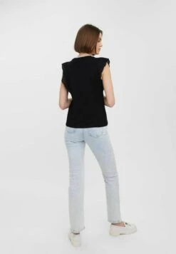 Vero Moda Vmhollyn Ss Noos - T-Shirt Print - Black -Vero Moda 2571cba209974a9f88119bf0393f3251