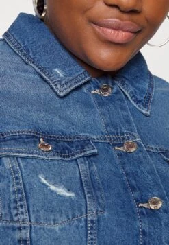 Vero Moda Curve Vmrue Short Jacket - Spijkerjas - Medium Blue Denim -Vero Moda 27a54adc48724573855867ca82c284fd