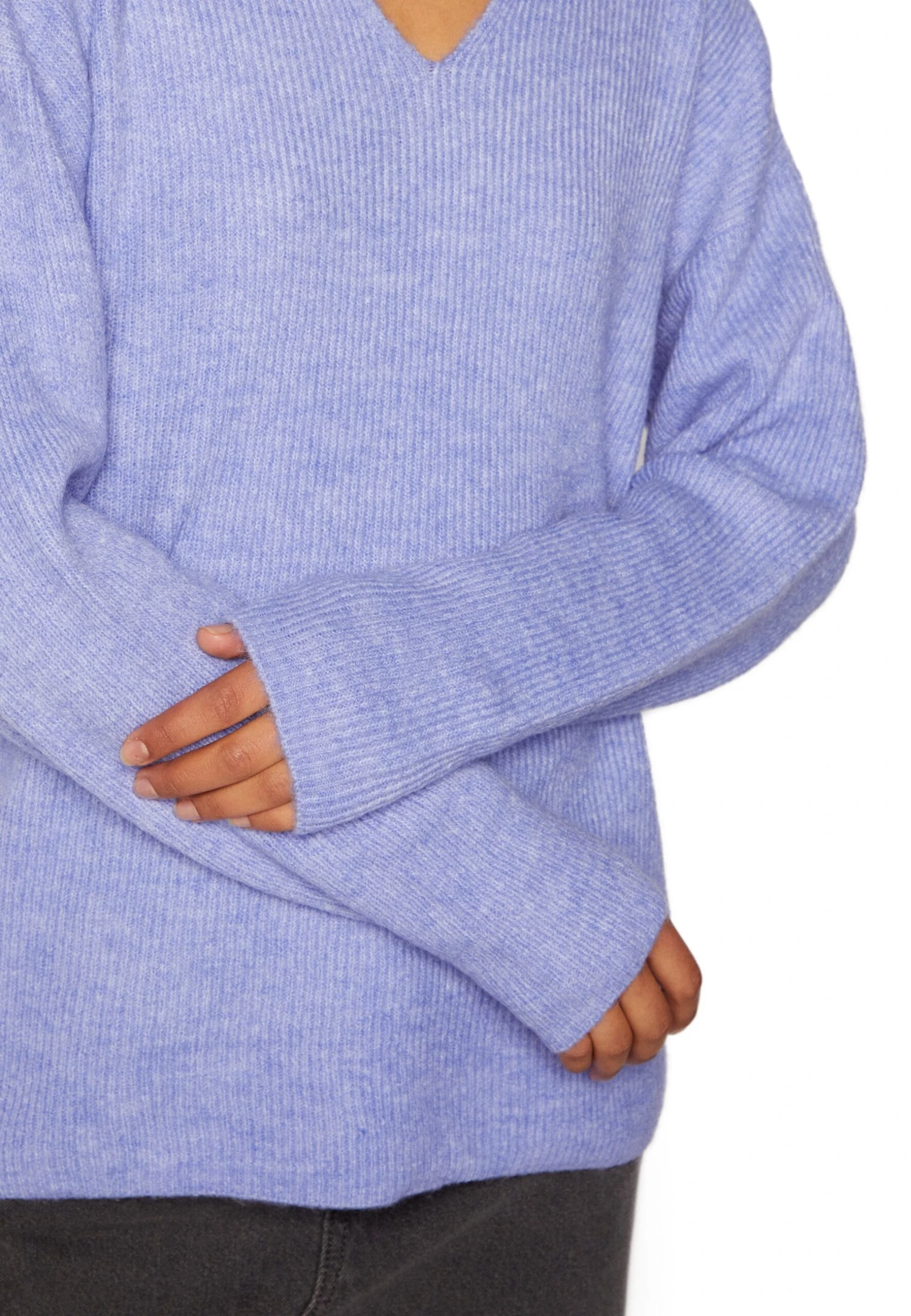 Vero Moda Vmcrewlefile Ls V-Neck Noos - Trui - Jacaranda 6 Vero Moda Vmcrewlefile Ls V-Neck Noos - Trui - Jacaranda - Afbeelding 6