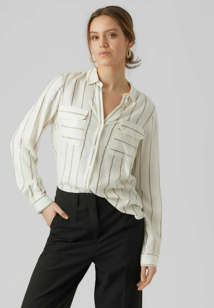 Vero Moda Overhemdblouse - Cloud Dancer 1 Vero Moda Overhemdblouse - Cloud Dancer