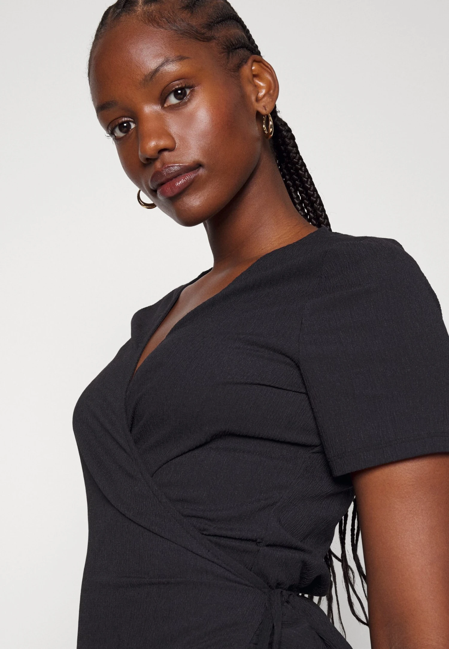 Vero Moda Curve Vmhaya Short Dress - Jurk - Black 6 Vero Moda Curve Vmhaya Short Dress - Jurk - Black - Afbeelding 6