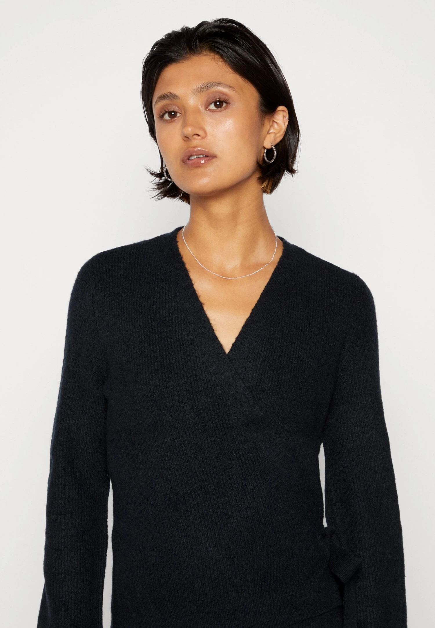 Vero Moda Vmrubellefile Wrap Cardigan - Vest - Black 4 Vero Moda Vmrubellefile Wrap Cardigan - Vest - Black - Afbeelding 4