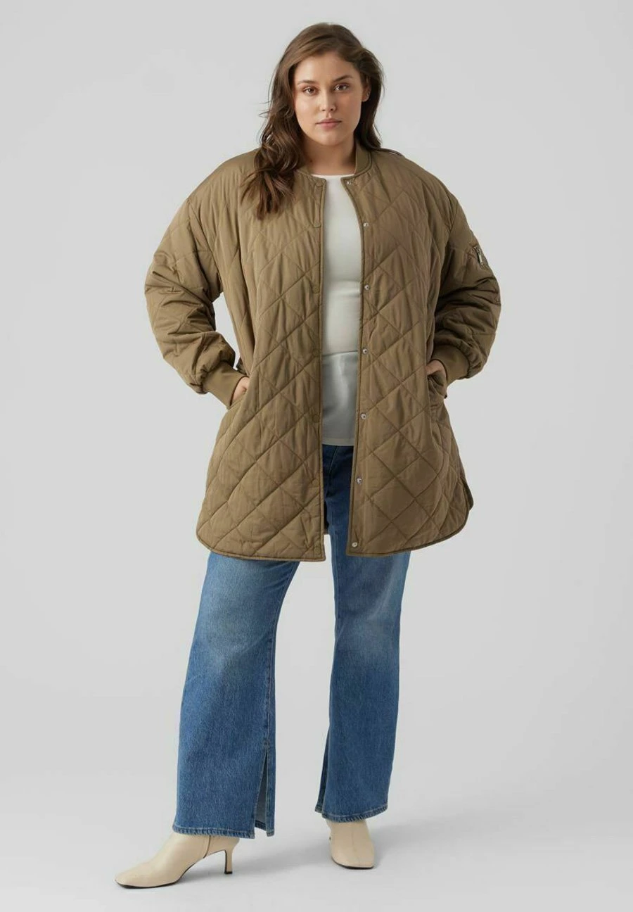 Vero Moda Curve Overjas - Winterjas - Capers 2 Vero Moda Curve Overjas - Winterjas - Capers - Afbeelding 2