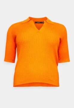 Vero Moda Curve Vmholly Polo- T-Shirt Basic - Scarlet Ibis -Vero Moda 2e57b02b193a4716b6173c007c3513f0