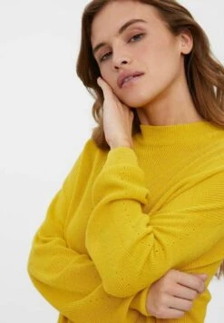 Vero Moda Langarm - Trui - Spicy Mustard -Vero Moda 2f3be626289f409b95553ae300b26933