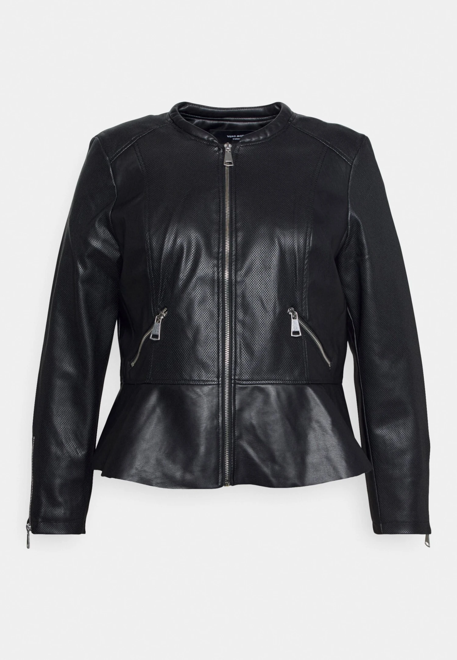 Vero Moda Curve Vmaveryally Short Coated Jacket - Imitatieleren Jas - Black 4 Vero Moda Curve Vmaveryally Short Coated Jacket - Imitatieleren Jas - Black - Afbeelding 4