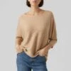 Vero Moda Nora 3/4 Boatneck Noos - Trui - Irish Cream