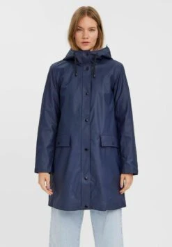 Vero Moda Vmasta Coated Noos - Parka - Navy Blazer