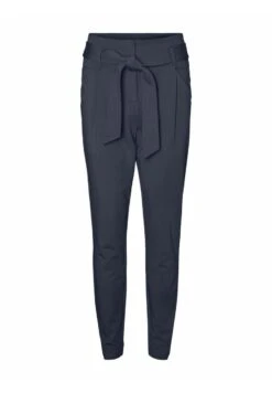 Vero Moda High Waist Gürtel Paperbag - Broek - Navy Blazer