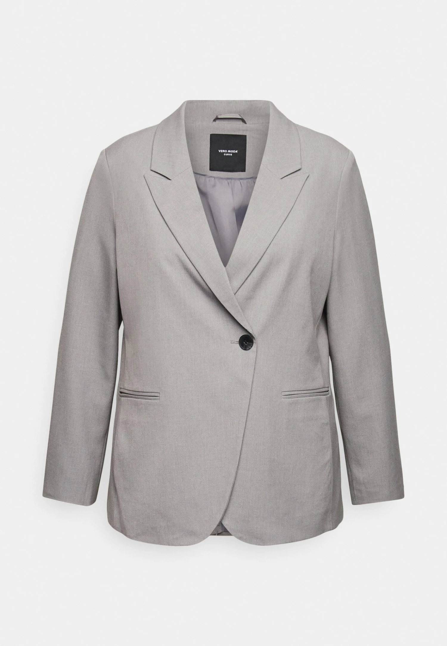 Vero Moda Curve Vmrieloa Fitted Curve - Blazer - Light Grey Melange 5 Vero Moda Curve Vmrieloa Fitted Curve - Blazer - Light Grey Melange - Afbeelding 5