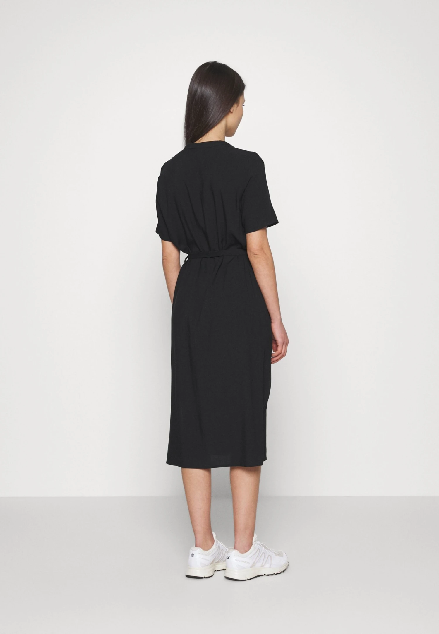 Vero Moda Petite Vmvica Shirt Dress - Blousejurk - Black 3 Vero Moda Petite Vmvica Shirt Dress - Blousejurk - Black - Afbeelding 3