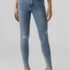 Vero Moda High Rise- Jeans Skinny Fit - Light Blue Denim