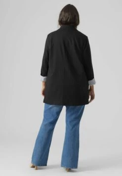 Vero Moda Curve Halflange Jas - Black -Vero Moda 3cf041d2406a453cbb1589e960cfeac9