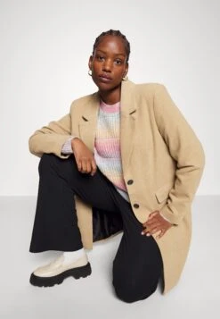 Vero Moda Curve Vmgianna Coat- Mantel - Tigers Eye/Melange -Vero Moda 43c5d942e8994fb8ab30b076f6061129
