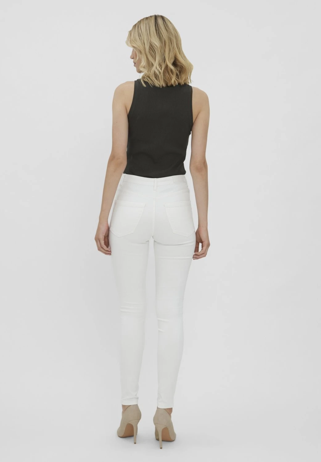 Vero Moda Vmsophia- Jeans Skinny Fit - Bright White 3 Vero Moda Vmsophia- Jeans Skinny Fit - Bright White - Afbeelding 3