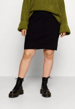 Vero Moda Curve Vmchermosa Skirt - Kokerrok - Black