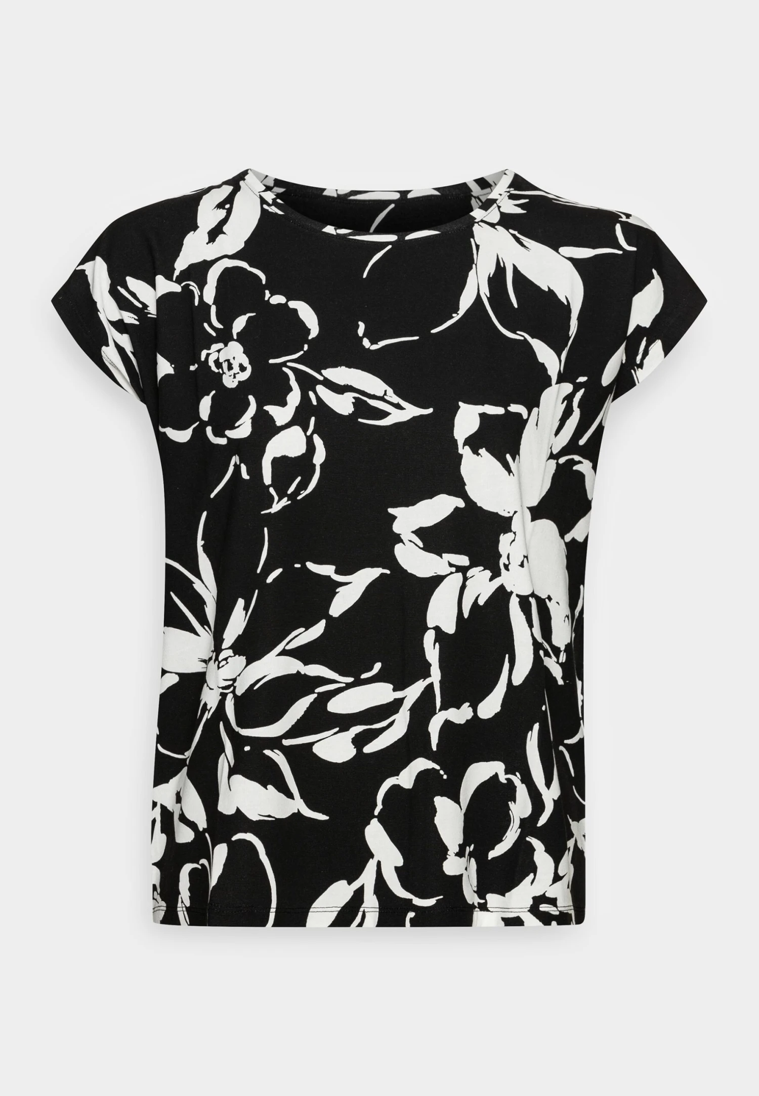 Vero Moda Petite Vmritaava Top - T-Shirt Print - Black/Polliana 1 Vero Moda Petite Vmritaava Top - T-Shirt Print - Black/Polliana