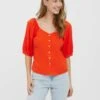 Vero Moda Vmjesmilo - Blouse - Spicy Orange