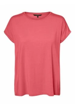 Vero Moda Vmava Plain Ss Gajrs Noos - T-Shirt Basic - Sun Kissed Coral -Vero Moda 4ab52cc0a9b343578ca668a3476f3b00