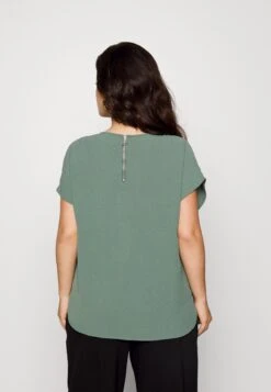 Vero Moda Curve Vmcinge Zip Cur - Blouse - Dark Forest -Vero Moda 4c151fbc57454eacb7e294d08516011c