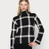 Vero Moda Vmsaba Highneck - Trui - Black/Birch
