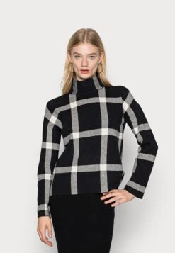 Vero Moda Vmsaba Highneck - Trui - Black/Birch