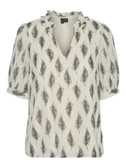 Vero Moda Vmsara V Neck - T-Shirt Print - Birch -Vero Moda 52d845036ed2490ea03bf519c17f2b9f